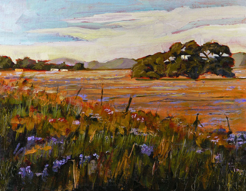 Painting-Landscape-Spring Flowers