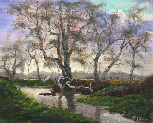 Painting-Impressionism-Winter's Morning Colors