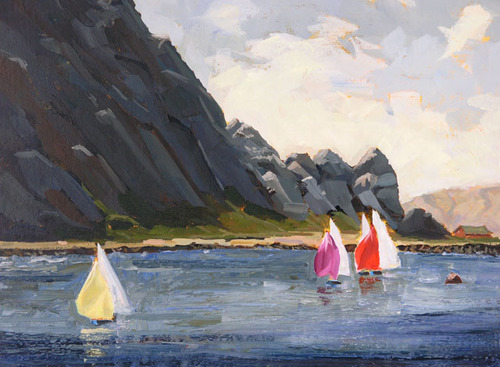 Painting-Seascape-In the Shadow of the Morro