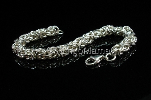 Jewelry-Rings and Bracelets-MMB120-Sterling Byzantine