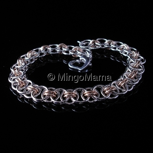 Jewelry-Rings and Bracelets-MMB115-Two toned Helm's chain
