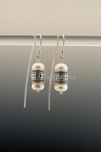 Jewelry-Earrings-MME214-Double button pearls