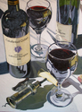 Painting--Oil-Still LifeCabernet Evening