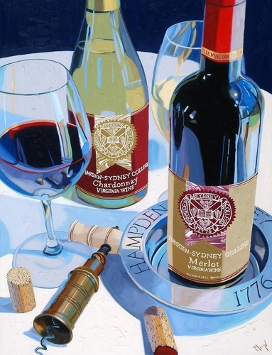 Painting-Realism-Hampden-Sydney Red and White #1