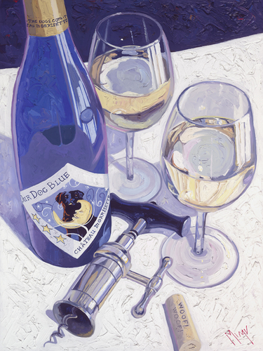 Painting-Still Life-Our Dog Blue
