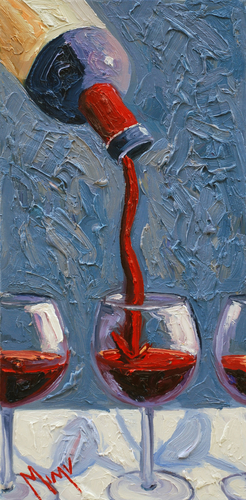 Painting-Still Life-The Pour (Left Panel)