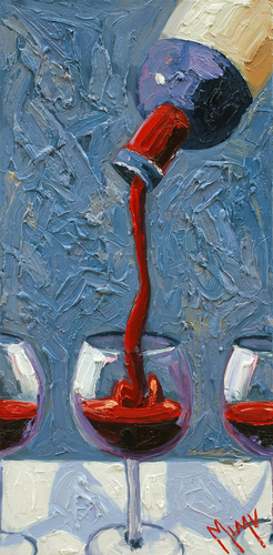 Painting-Still Life-The Pour (Right Panel)