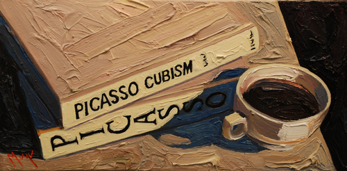 Painting-Still Life-Studying Picasso