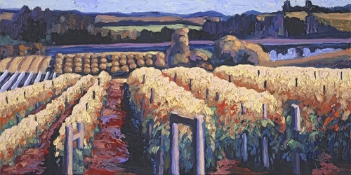 Painting-Landscape-Vineyard Light