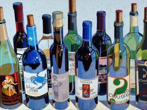 Painting-Make Mine Virginia Wine #3