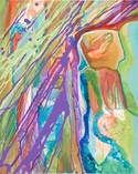 Mary Karlton, acrylic painting, abstract, art, artist, California, contemporary, animus - Figurative Painting