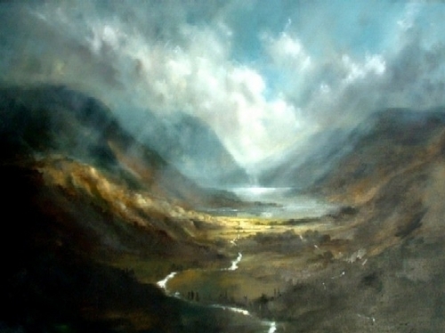 Painting-Buttermere from Fleetwith Pike