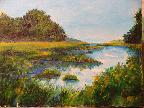 Painting-Plein Air-Pamet River