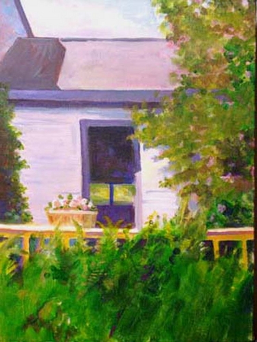 Painting-Landscape-Deck in Spring