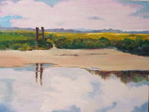 Painting-Landscape-Corn Hill After Rain
