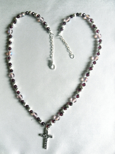 Cross with Pink and Purple
