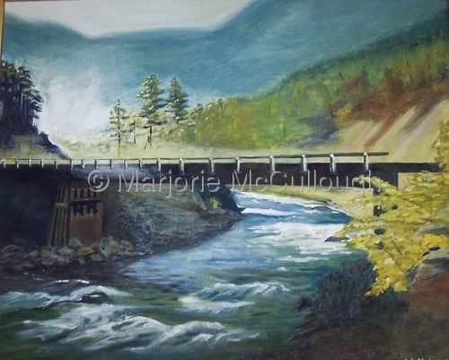 Painting-Oil-river