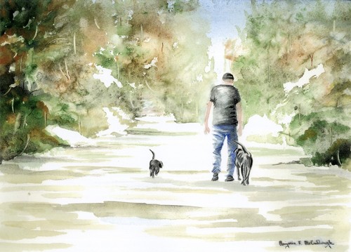 Painting-Watercolor-Back Road Solitude