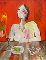 michael norviel - Figurative Painting Cafe, late night cafe, - Figurative Painting