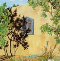 Painting--Oil-LandscapeGarden Hose on Indian Farm Lane