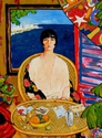 Painting-Louise Brooks in Havana, 1928