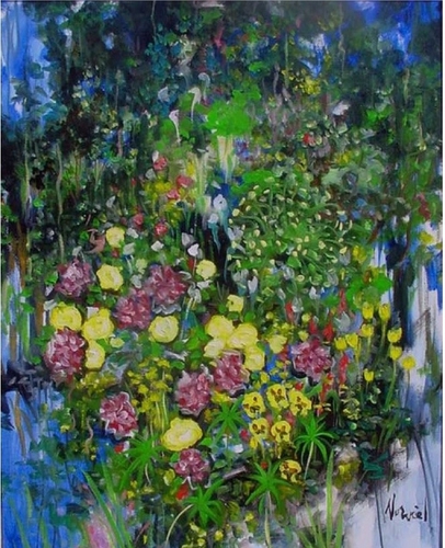 Painting-Landscape-Evening Garden