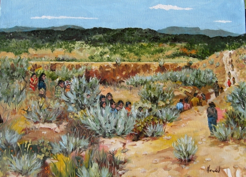 Painting-Landscape-Good Friday Pilgrimage