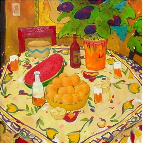 Painting-Still Life-Summer Table-Taos