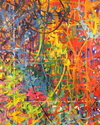 Mo Gerngross, Abstract Art, Acrylic, Large Canvas, PHILADELPHIA, MUSE GALLERY, PAFA,  - Abstract Painting