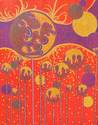 Monica Karppinen - Abstract Painting Acrylic, abstract, pen and ink, silver - Abstract Painting