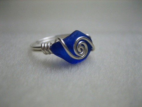Sea Glass Rings