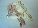 Handpainted striped Tencel scarf (thumbnail)