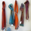 Molly Elkind - Five Hand-Dyed Handwoven Scarves