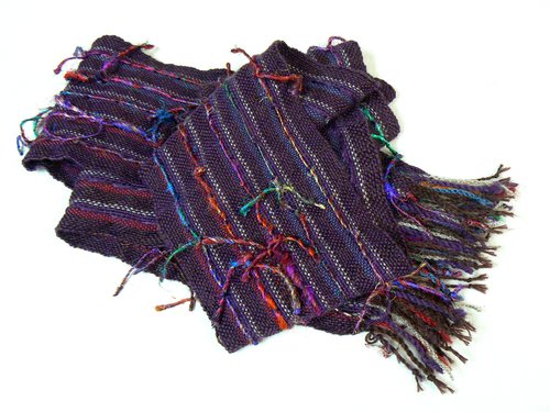 Purple%20Embellished%20Mixed%20Media%20Scarf (large view)