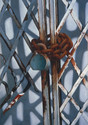 Painting--Oil-PhotorealismRusty White Gate