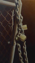 Painting--Oil-Cityscape2 Locks Chain and Fence