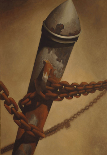 Painting-Realism-Chained Pole 1