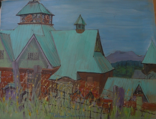 Painting-Impressionism-This is a barn?