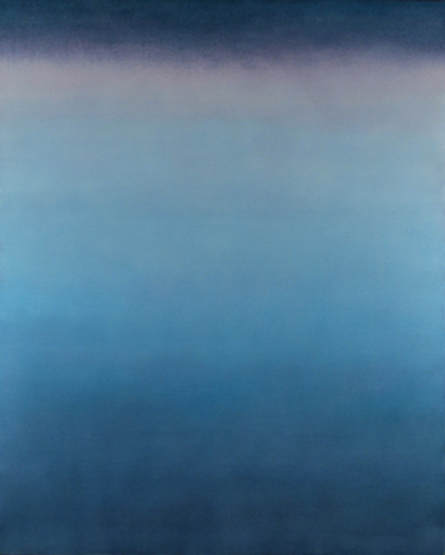 Painting-Abstract-Untitled (Cerulean & Violet)