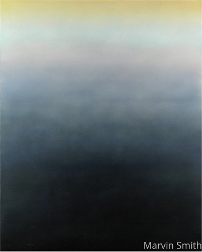 Painting-Abstract-Untitled (Grey w/ Green)