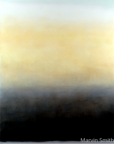Painting-Abstract-Untitled (Aureolin & Green)