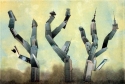 Miriam Stern,Teaneck, NJ,USA, monoprint,work on paper,fantasy,abstract,colorful,landscape,mixed media,ink on paper,unique print,surreal - Surrealism Print Making