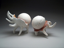 Nina Dyer - Figurative Ceramics ceramics, contemporary, sculpture, paper clay, decorative, low-fire, nina, dyer, artist, biomorphic, cycles - Figurative Ceramics