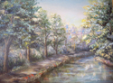 Canal by the Delaware River New Jersey