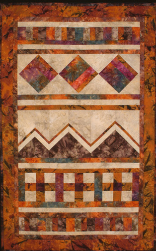 Fiber Art-Wall Hanging-Triple Trip