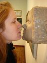 Sculpture-I'm Rubber You're Glue...Blockhead