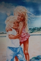 Painting--Watercolor-RealismSisters