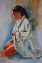 Painting--Watercolor-FigurativeNicki's Robe