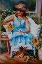 Painting--Watercolor-FigurativeKaitlyn in Blue
