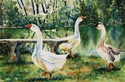 Painting--Watercolor-AnimalsGuarding the Throne